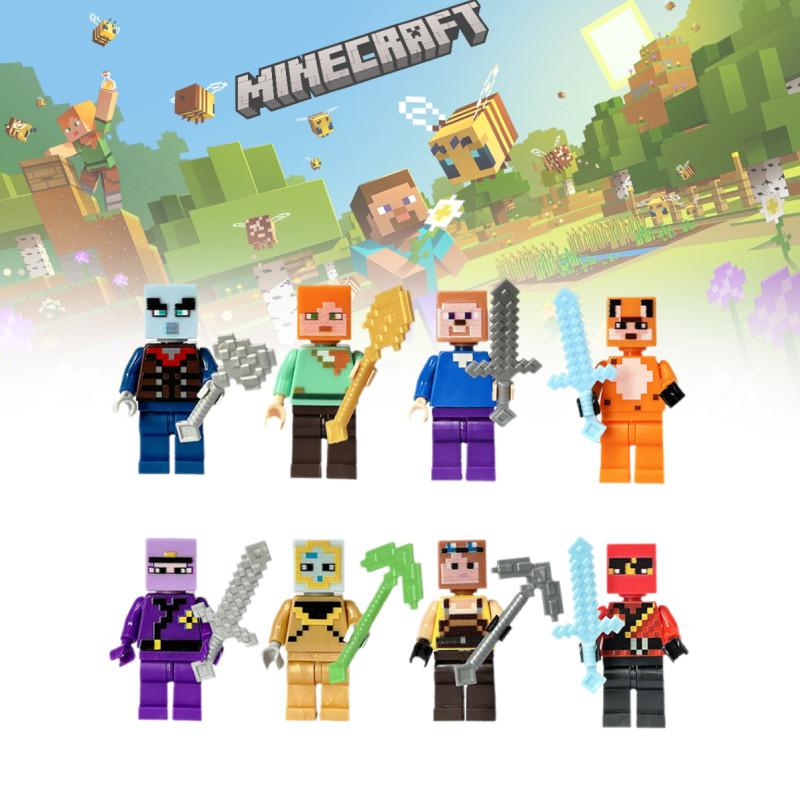 Фабричный мир Мини-фигурки Строительные блоки Совместимые с Лего Красочные пластиковые игрушки