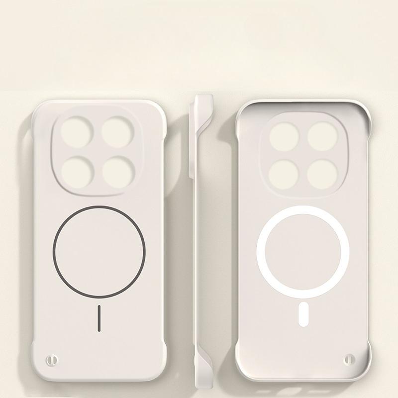 Ультратонкий безрамочный магнитный чехол для Xiaomi Redmi Note 15 14 Pro Plus Note 13 5G Note 12Pro Magsafe Жесткий ПК Матовый чехол-накладка