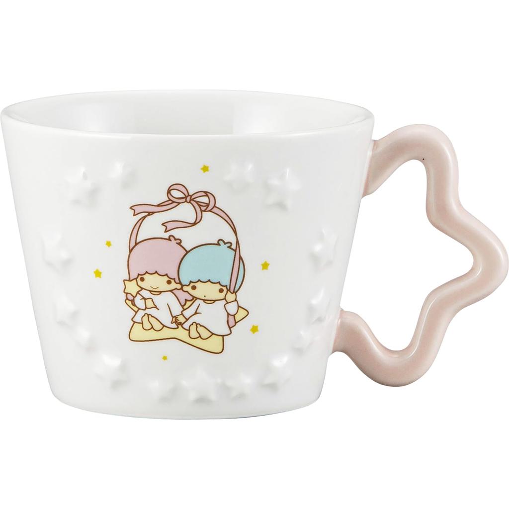 Кружка San Art Sanrio Little Twin Stars Звезда, Идеальный Подарок на День Рождения, 13x8 см, С Ручкой, Белая, SAN4945,