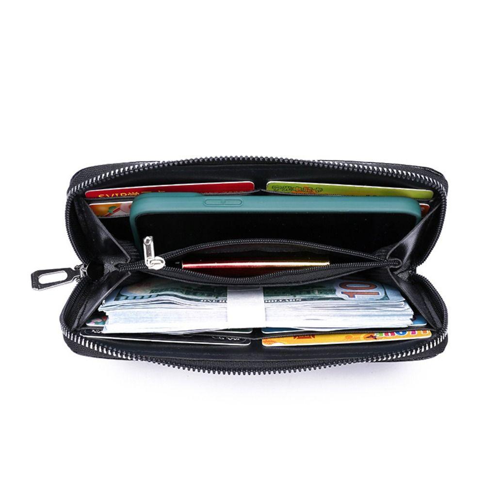 Большой вместительный кошелек на молнии клатч сумка новый держатель для карт для мужчин