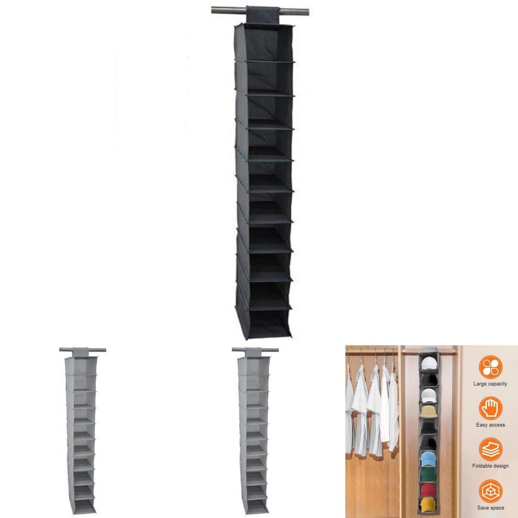 Сумка для хранения обуви с несколькими слоями для организации в спальне, гардеробе и для подвешивания на стену