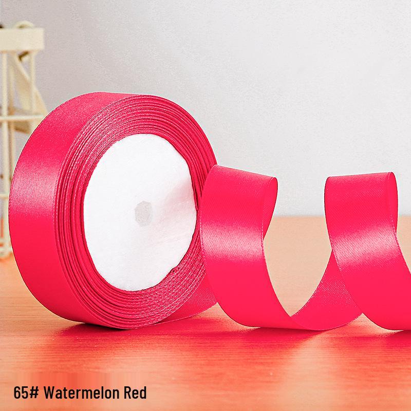 Полиэстеровая атласная лента 2,5 см для подарочной коробки и аксессуаров для волос