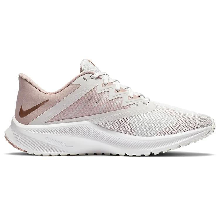 Nike Womens Quest 3 'Platinum Tint Metallic Red Bronze' (women's sizes) Platinum Tint / Stone Mauve / Metallic Red Bronze Running Shoes