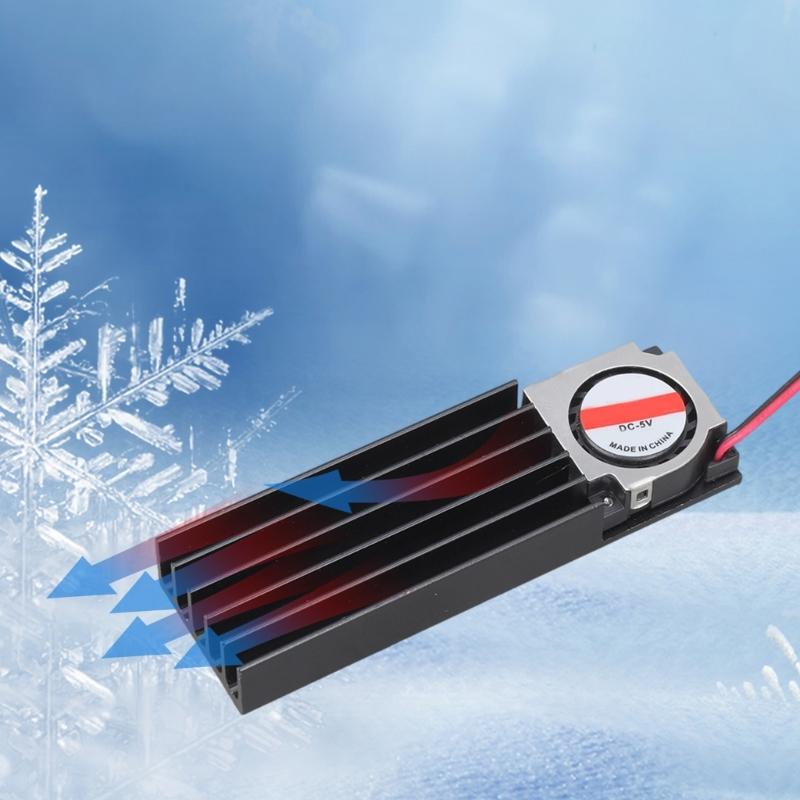 Высокопроизводительные кулеры для SSD из алюминиевого сплава с радиатором для M.2 NVMe 2280 SSD 5В терморегулирование