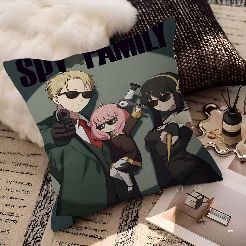 Подушка Spy X Family Аниме Подушка Подушка для изголовья дивана Чехол для подушки Чехол для подушки 45x45 см Мода