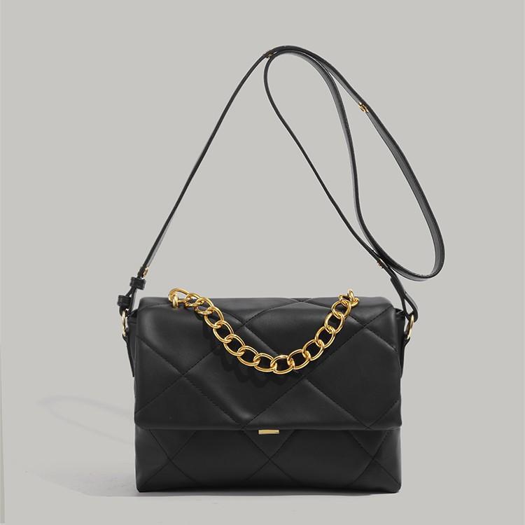 Bag Women's 2025 New Casual Fashion Versatile Niche Design Rhombus Premium Sense Shoulder Bag Commuter Oblique Span Bag