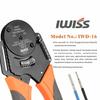 IWISS IWD-16 4-Indent Crimping Pliers for Automotive DEUTSCH DT Connectors, Closed Barrel Terminals, Compatible with AWG 14, 16, and 18