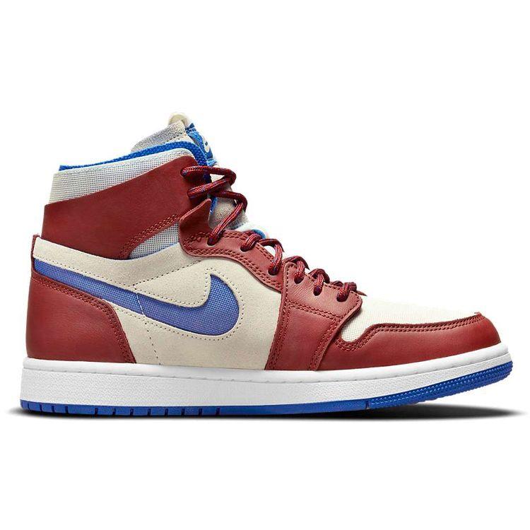 Женские кроссовки Air Jordan 1 Zoom Comfort Redstone Sail Hyper-Royal White CT0979-104