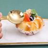 Десертная ложка с короткой ручкой из нержавеющей стали, креативная кофейная ложка, многоцелевая мини-ложка для мороженого и торта, кухонная посуда