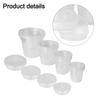 Clear Plant Pots 20 Pack With Saucers For Healthy Plant Growth 4 7 Inch