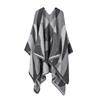 Women Men Knit Shawl Horse Print Fringe Scarf Warm Cape Travel