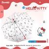 Экологичный прозрачный зонт Sanrio KT Cat – Милый мультяшный дизайн, автоматическая длинная ручка для детей