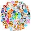 50 Крупноглазых Животных Граффити Наклеек Водонепроницаемые Креативные Канцелярские Наклейки Пенал