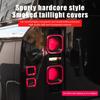 Smoked Tail Light Cover for 2020-2025 2026 Land Rover Defender 90 110 130 Rear Tail Light Fog Light Housing Exterior Conversion Black Knight