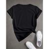 Women's Russia Landscape Cyrillic Letter Print T-Shirt Casual Crew Neck Short Sleeve Travel Top