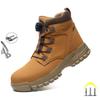 New Fashion 2024 Waterproof Security Work Safety Boots Protective Leather Boots Anti-smash Anti-puncture Industrial Shoes