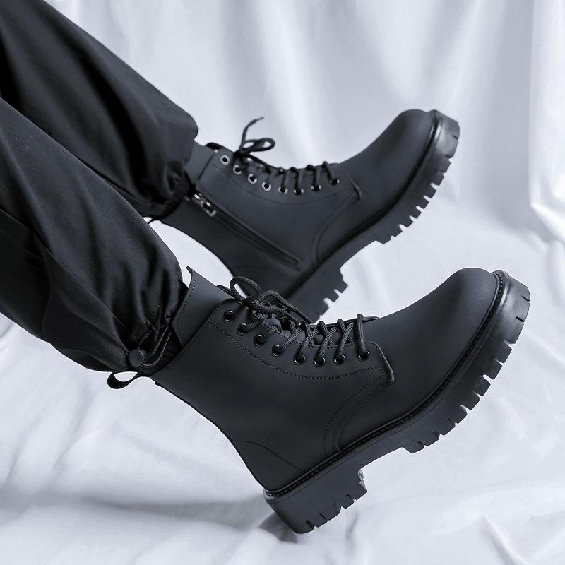 Ботинки Мартин мужские осенне-зимние длинные рабочие интернет-знаменитость хай-стрит мягкая кожа британский яппи мужские ботинки британский стиль 3301-K