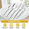 Набор столовых приборов из нержавеющей стали 16 шт/20 шт Кофейные ложки для размешивания Набор чайных ложек для торта Десертная ложка Чайная ложка Набор столовых приборов