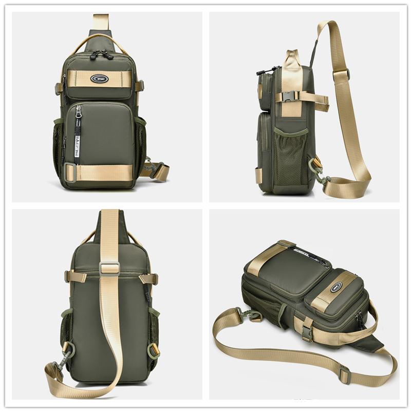 Новая мужская большая вместительная нагрудная сумка, многофункциональная сумка через плечо, уличная водонепроницаемая сумка на плечо, ткань Оксфорд, сумка для отдыха