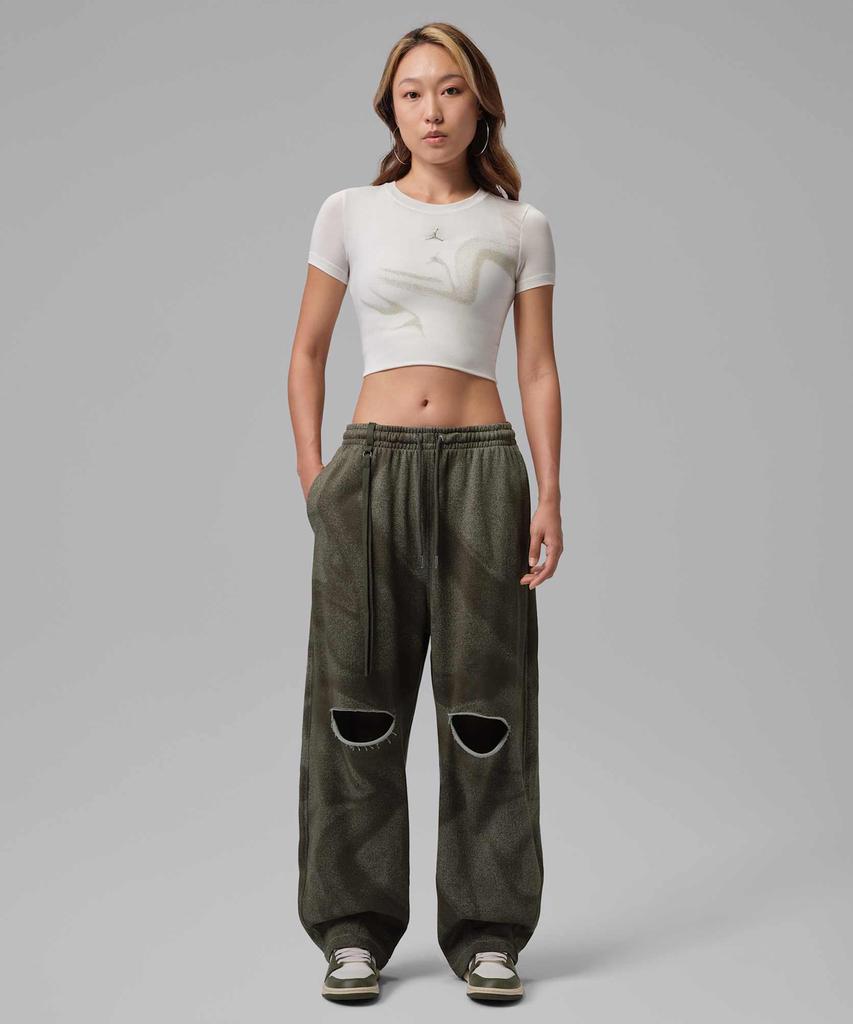 NIKE Jordan Fleece Baggy Pants W - Spruce Fog:Cargo Khaki / Ir7792-304