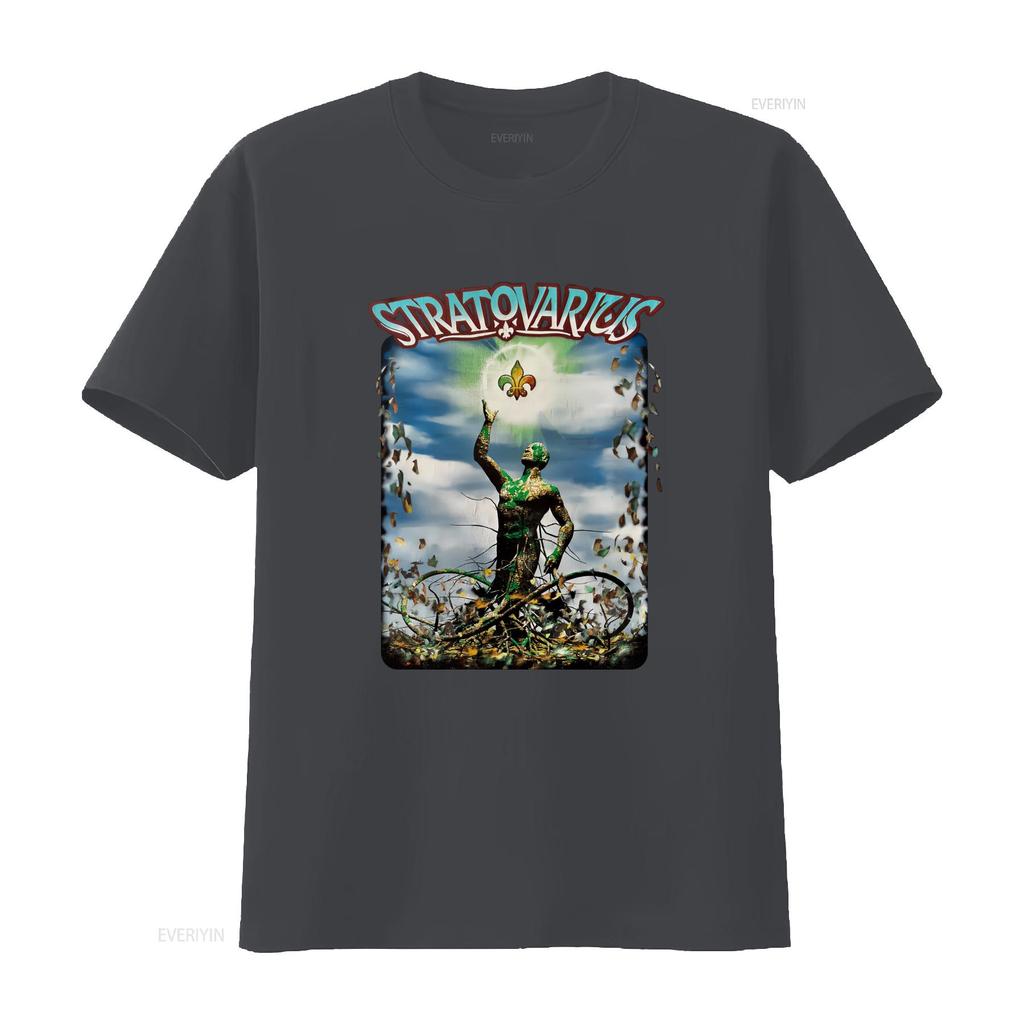 Retro Stratovarius Black Cotton All Size S 5xl For Fan T Shirt Hru348 Vintage Washed Fashion Streetwear Designer Clothes Soft
