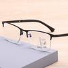 Multifocal Progressive Reading Glasses Office Computer Anti Blue Light Eyeglasses with Presbyopic Lens Eyewears Metal Frame