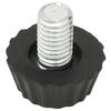 Adjustable Furniture Feet M8 18 pcs Black