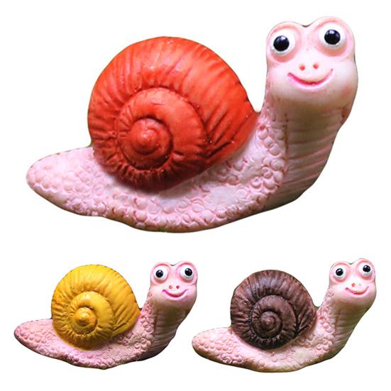 1/3 шт. Статуэтка улитки Полимерная фигурка Украшение Двор Сад Декор Статуэтки для бонсай Устойчивые к солнцу