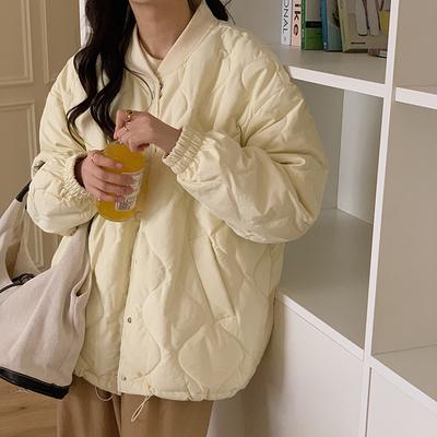 Lingqui пуховик женский зимний 2025 новый корейский без воротника утолщенный теплый короткий милый и легкий жакет