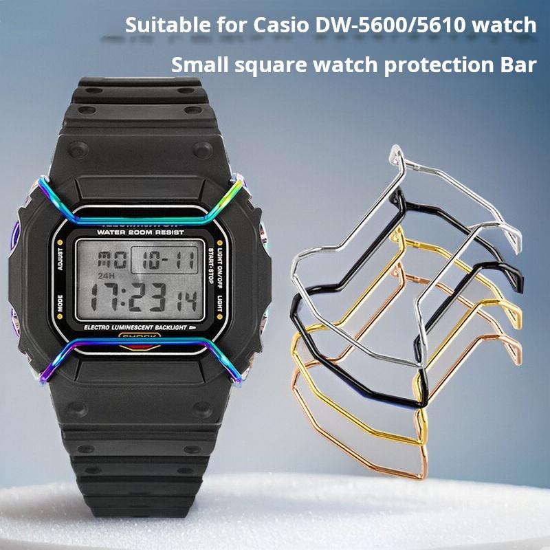 Для часов Casio G-SHOCK бампер блок DW5600 DW5610 AE1200 противоударный защитный кронштейн модифицированные аксессуары для часов из цельной стали
