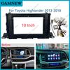 10 Inch Car Frame Fascia Adapter Canbus Box Decoder Android Radio Dash Fitting Panel Kit For Toyota Highlander 2013-2018