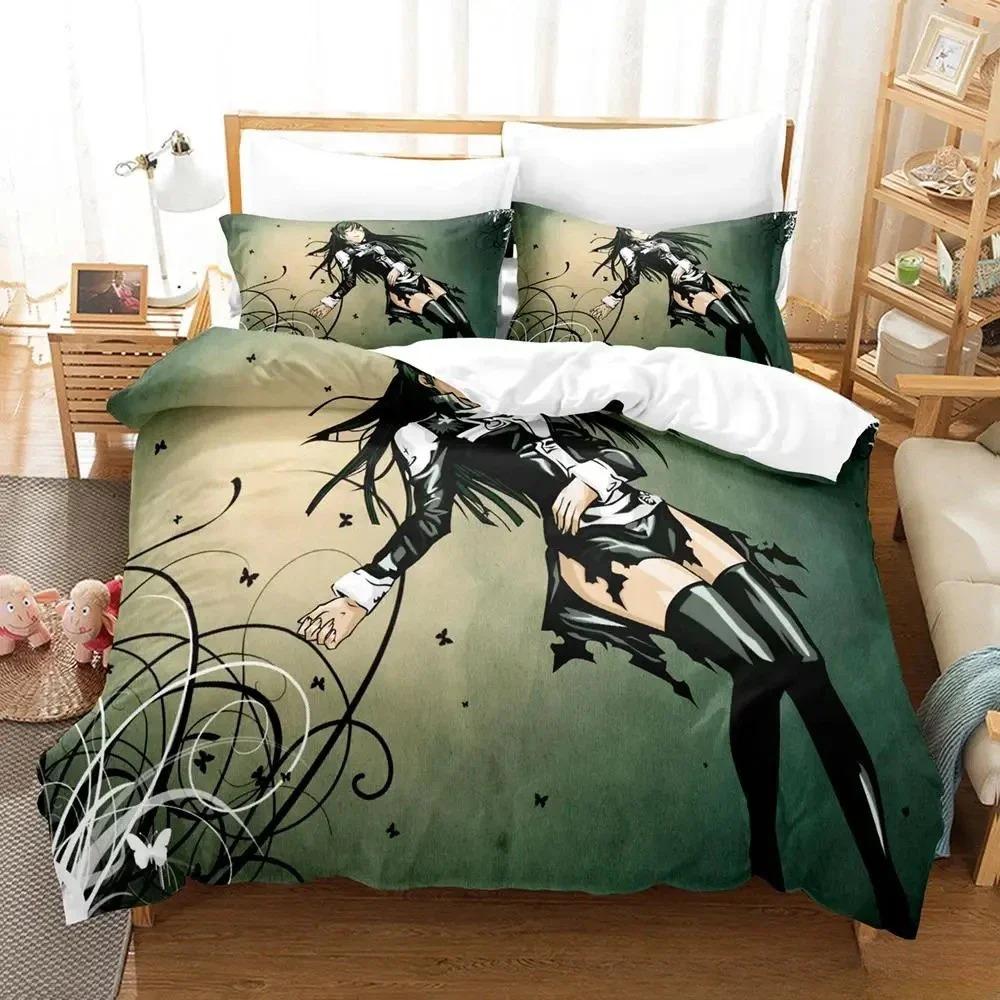 Soft Lightweight Single Twin Full Queen King New D Gray man Size Bed Adult Kid Bedroom Sets Anime parure de lit Quilt
