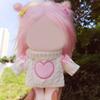 Playing House Cotton Stuffed Dolls Bowknot Knitwear Pink Heart Knitting Clothes 20cm Doll Sweater