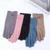 Женские зимние аксессуары однотонные варежки в корейском стиле женские перчатки теплые перчатки немецкий флис