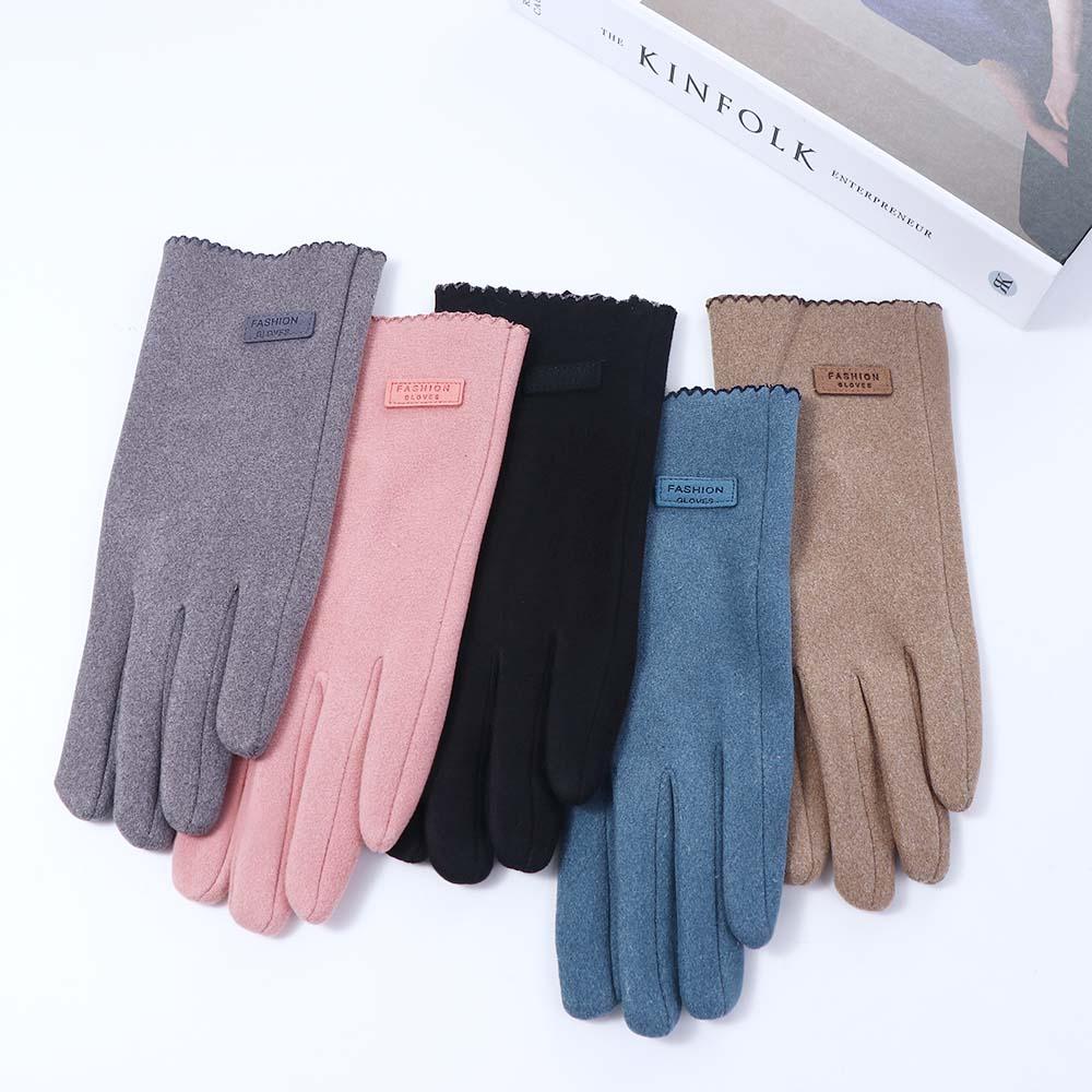 Женские зимние аксессуары однотонные варежки в корейском стиле женские перчатки теплые перчатки немецкий флис