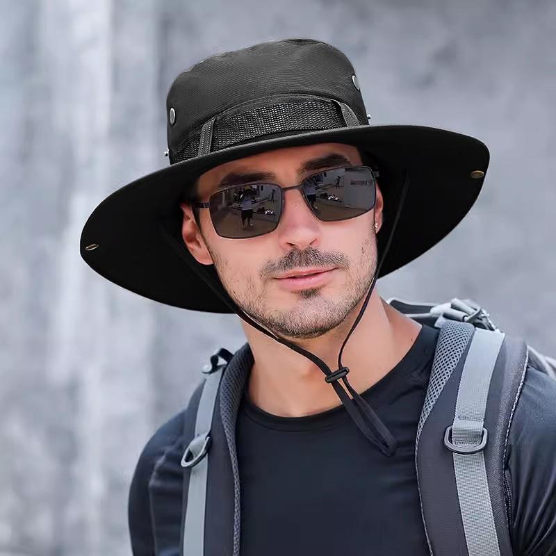 Летняя шляпа от солнца, солнцезащитная шапка для рыбалки, панама, уличная походная рыбацкая шляпа с большими полями, солнцезащитная шляпа с УФ-защитой, солнцезащитные шляпы для мужчин