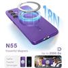 Coque de Téléphone - BOOLING - pour Samsung Galaxy A17 4G/5G - avec Cercle Magnétique - Violet - 2 Vitres