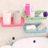 Storage Holder Double Suction Cup Strong Suction 5 Colors Kitchen Sponge Holder for Living Room