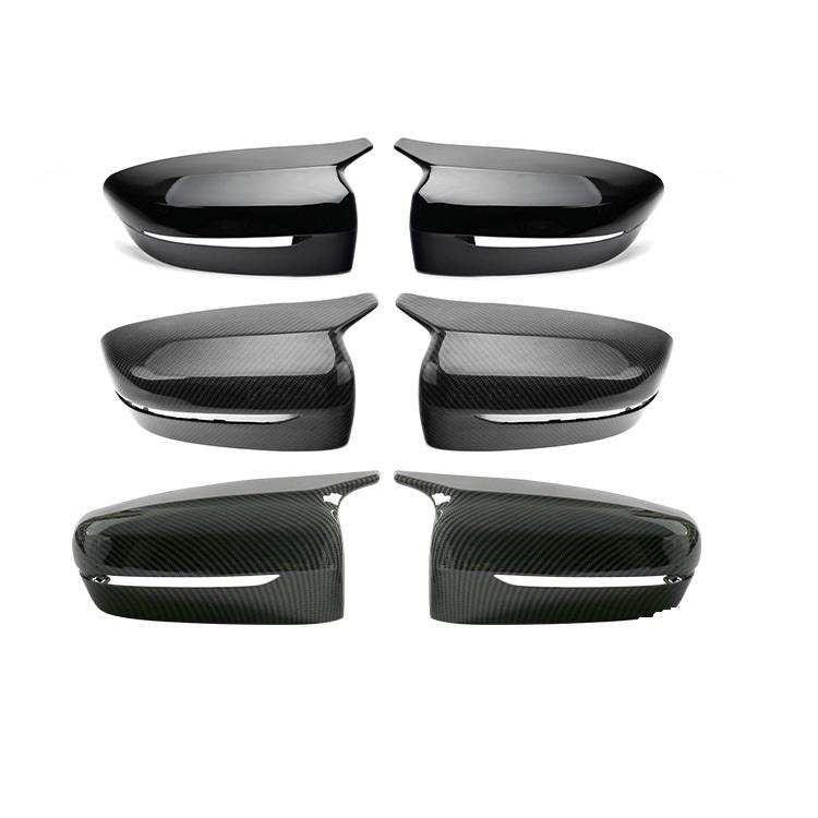 New Glossy Black Rearview Mirror Cover Carbon Fiber Side Mirror Housing Cover for BMW 3 Series 5 Series G20 G28 G30 G38 G11 G12