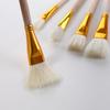 Round Hog Hair 10pcs Wool Bristle Artist Paint Brushes Watercolor Painting Acrylic Oil Painting