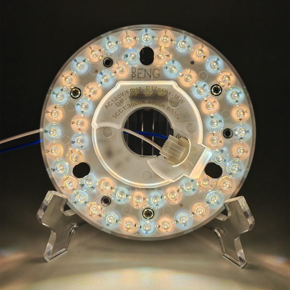 3CCT LED Ceiling Fan Light Kit 4.92 Inch LED Light Replacement Panel  Flush Mount Ceiling Light