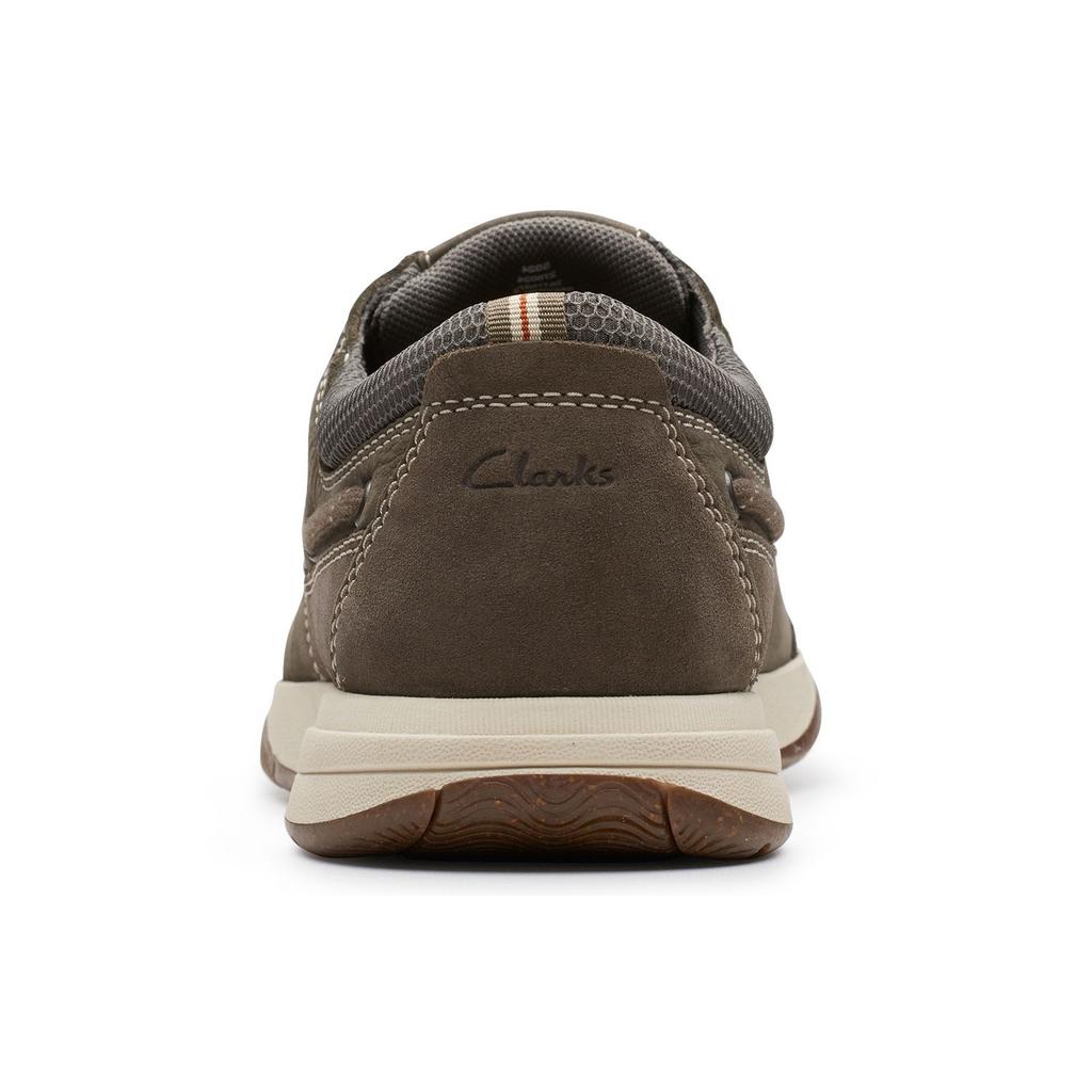 Clarks Круглый носок Шнуровка Удобные Универсальные Легкие Прочные Повседневная обувь Мужская кроссовка Темно-серый 261769737