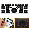 Dash & Radio Button Repair Decal Stickers Car Climate A/C Control Audio Knobs X2