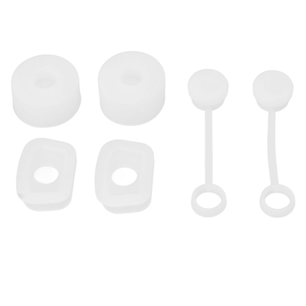 6 шт. заглушка для стакана соломинки герметичная многоразовая крышка для соломинки квадратная круглая заглушка для предотвращения проливания силиконовая утечка