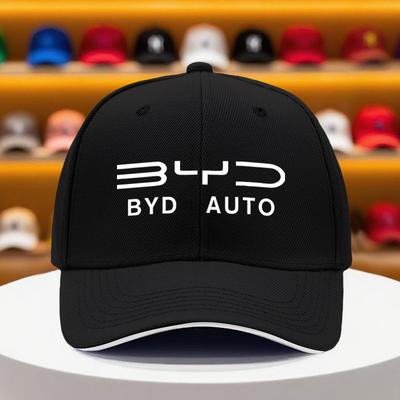 1 шт. Бейсболка с логотипом BYD Auto Легкая дышащая кепка с регулируемым ремешком Подходит для любого сезона