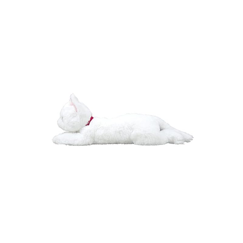 Lap Cat Plush Toy, White, Odd Eyes, Small