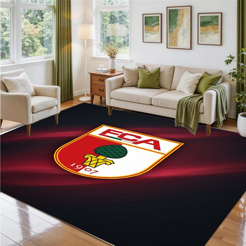 Коврик FC Augsburg FC Design из Кристального Велюра Мягкий Декоративный Коврик для Спальни Входа