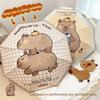 Capybara Cute Cartoon Design Automatic Umbrella Windproof Uv Protect Umbrella for Women Girl Sunny and Rainy Folding Umbrel