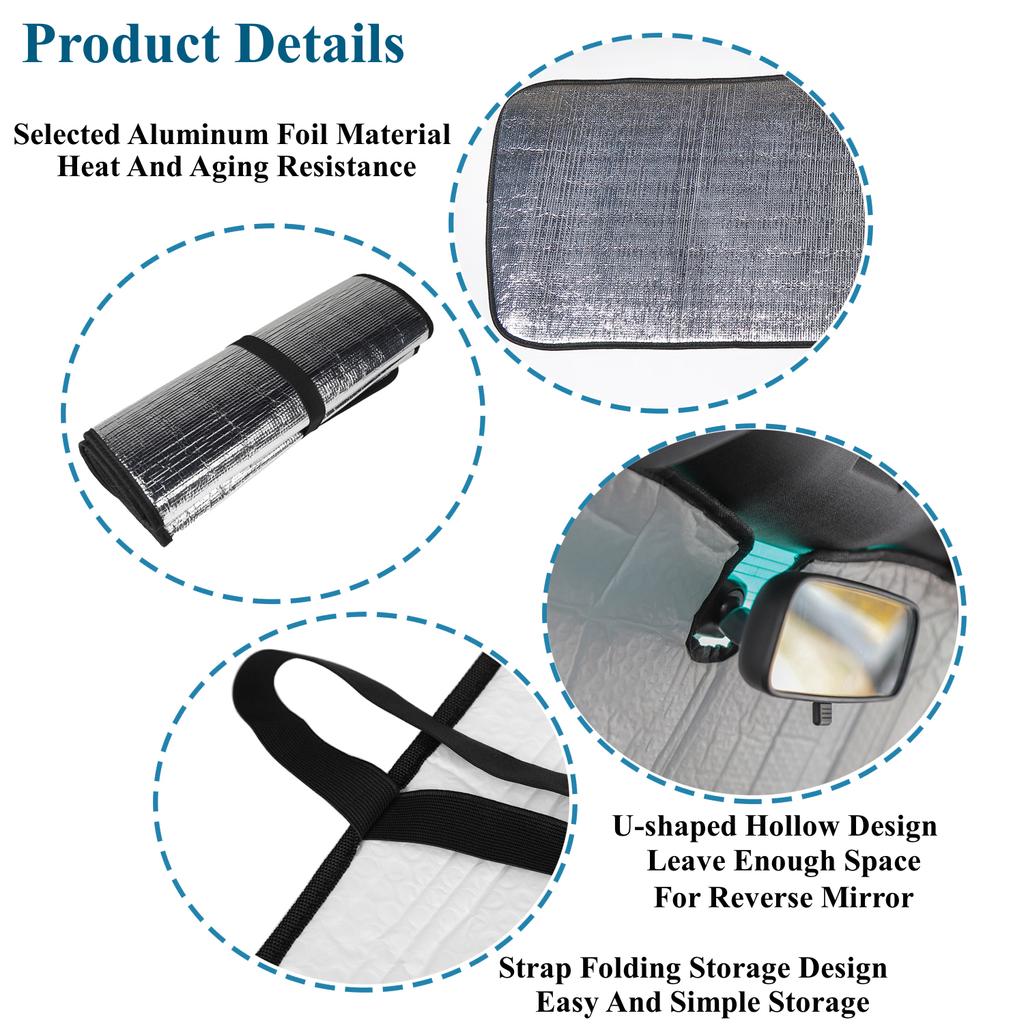 Автомобильный солнцезащитный козырек на лобовое стекло для переднего окна автомобиля с защитой от УФ-лучей для Jeep Wrangler JL Gladiator JT 2018-2023, авто интерьер