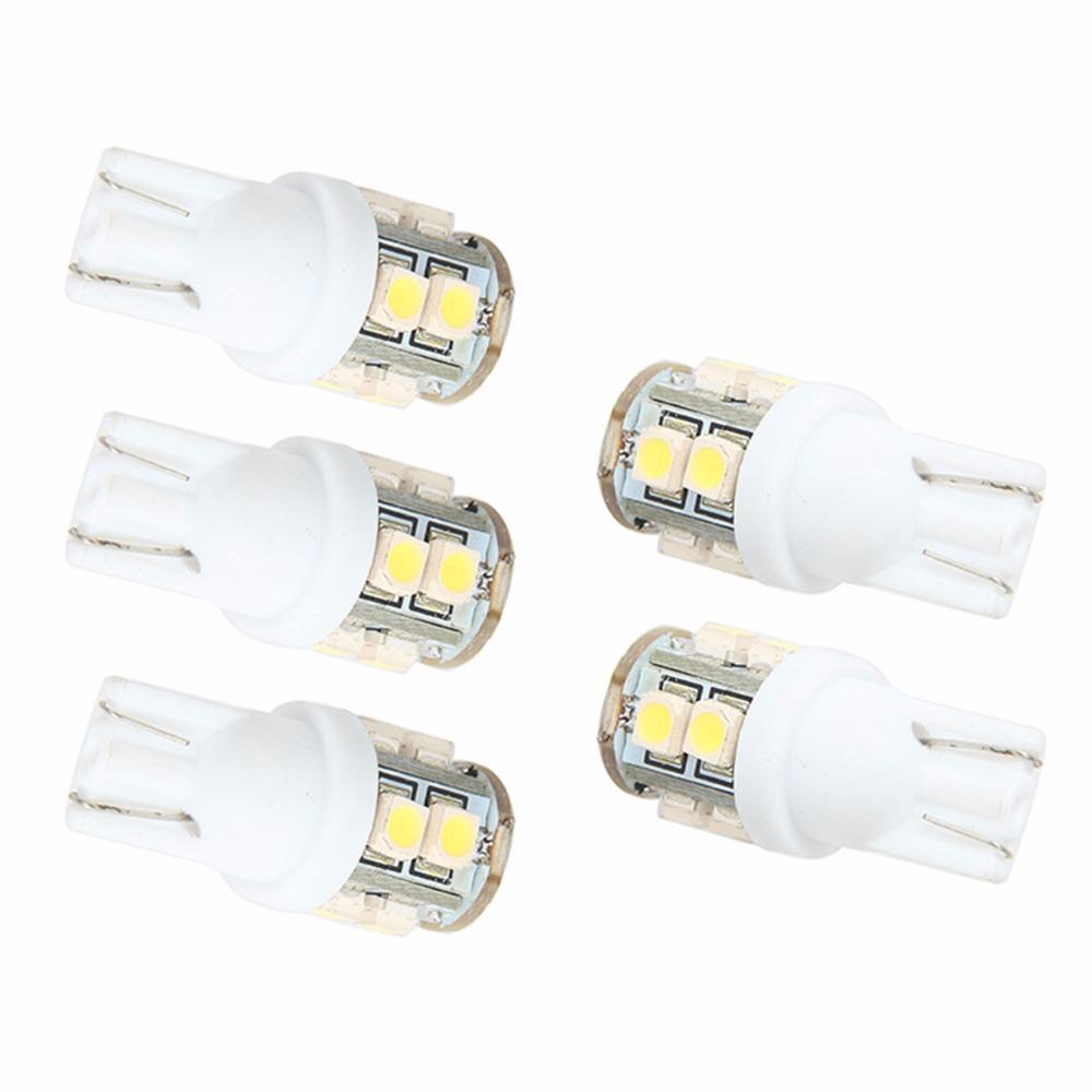 5 штук 10SMD 1210 194 168 192 W5w SMD купольные индексные автомобильные светодиодные лампы клиновидные белый свет DC12V авто сигнал стоп-сигнал